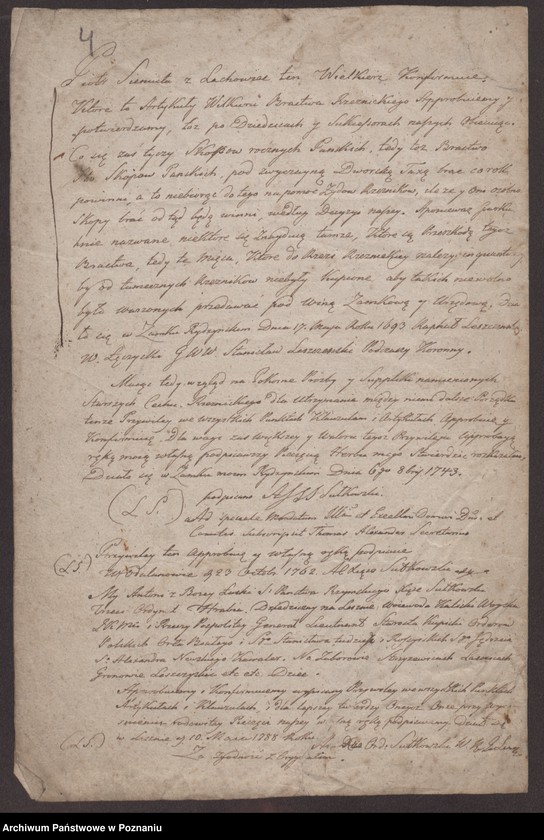 image.from.unit.number "Odpis potwierdzenia cechowi rzeźników w Kobylinie uprawnień, zatwierdzonych im od 1559 do 1788 roku"