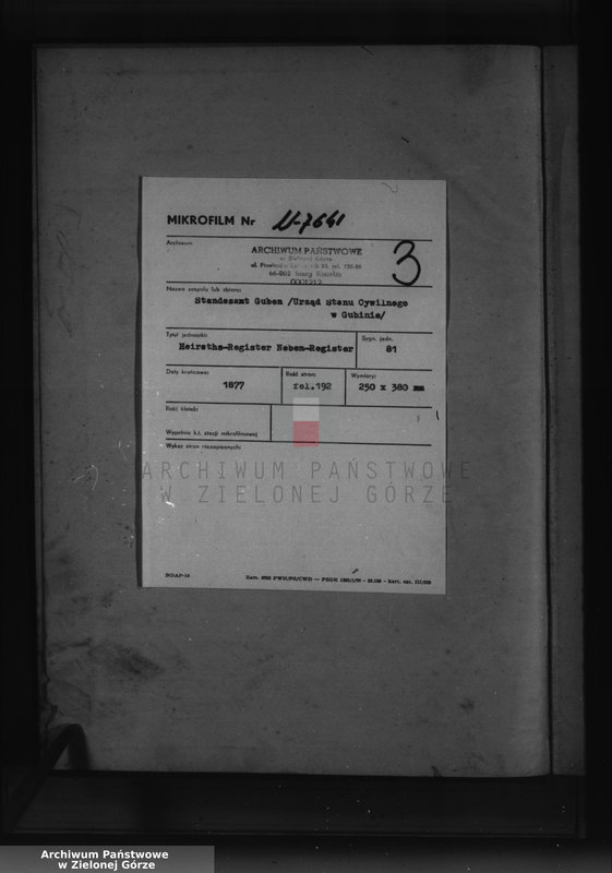 Obraz 3 z jednostki "Heirats-Neben-Register, No 1 bis 192"