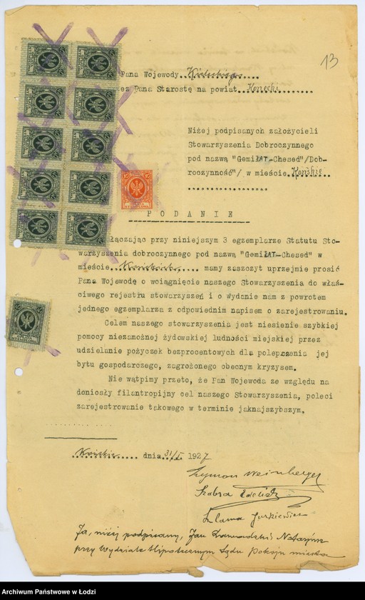 Obraz 16 z jednostki "Stowarzyszenie Dobroczynności "Gemitus Chesed" w Końskich"