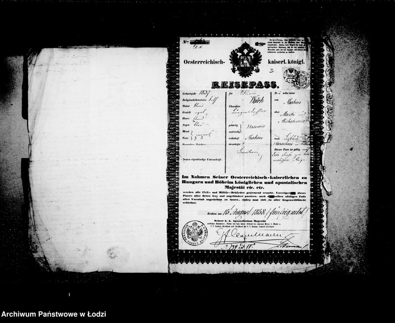 Obraz 7 z jednostki "Akta w przedmiocie osiedlania się cudzoziemców"