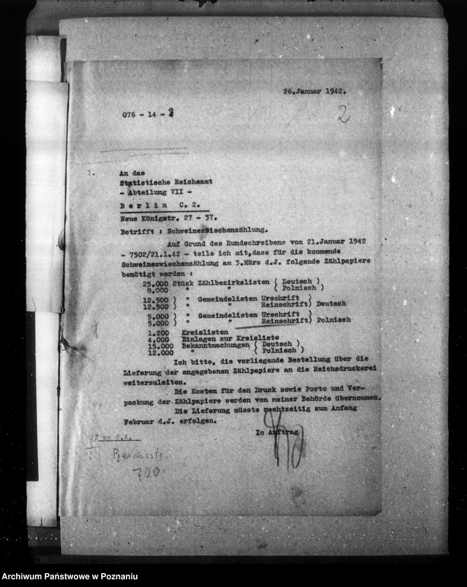 Obraz 6 z jednostki "Viehzählung (korespondencja, formularze)"