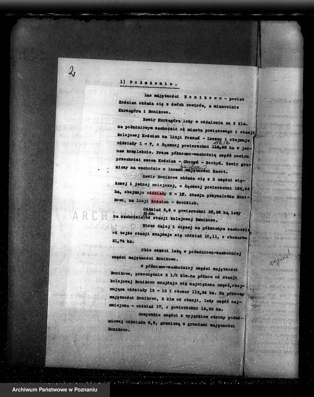 Obraz 6 z jednostki "Plan urządzania gospodarstwa leśnego dla lasu majętności Bonikowo - powiat kościański"