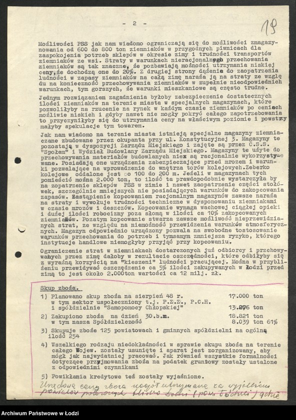 Obraz 20 z jednostki "Ośrodki Maszyn Rolniczych [- protokoły z kontroli i lustracji, wykazy kierowników Ośrodków]"