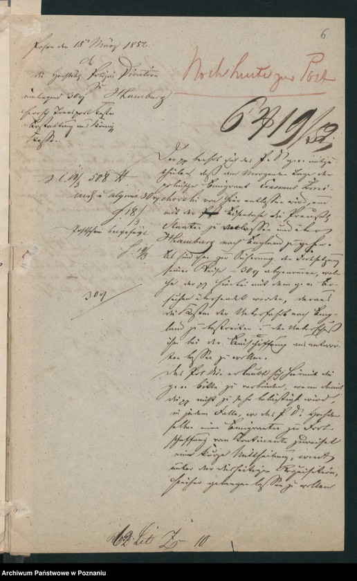 Obraz 10 z jednostki "A. betr. den polnischen Emigranten Erasmus Zmichowski"