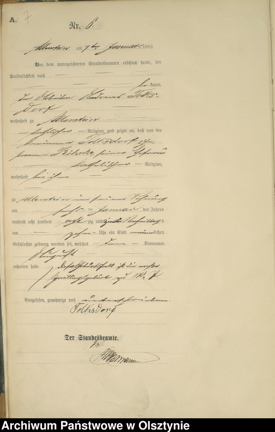 image.from.unit.number "Geburts-Haupt-Register Nr 1 - 309"