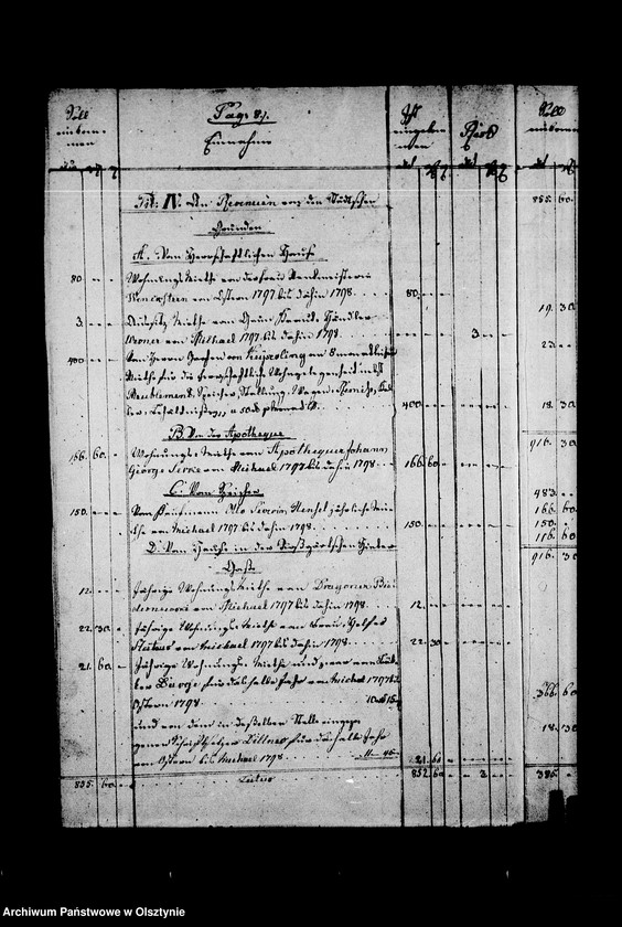 image.from.unit.number "Zweites Exemplar der Elften Jahres- Rechnung über Einnahme u. Ausgabe der Güter Landkeim"