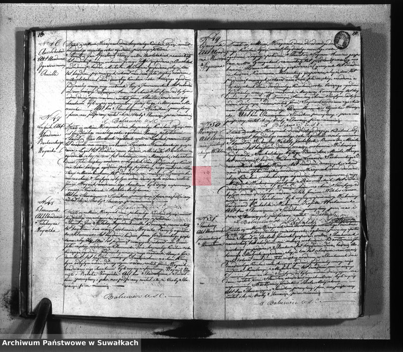 image.from.unit.number "Duplikat parafii wiżayńskiey urodzonych, zaślubionych i umarłych 1834 roku"