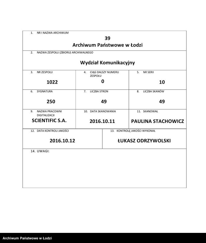 Obraz 1 z jednostki "Zarządzenia Ministerstwa [Komunikacji oraz pisma okólne Zarządu Głównego Związku Zawodowego Pracowników kolejowych]"