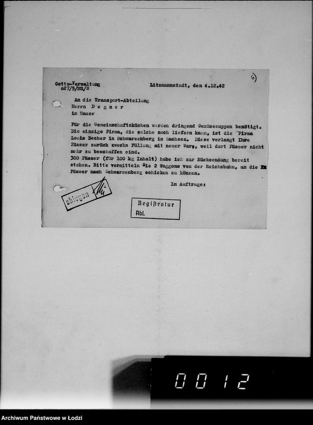 Obraz 10 z jednostki "Anordnungen, Umläufe und Schriftwechsel im Hause."