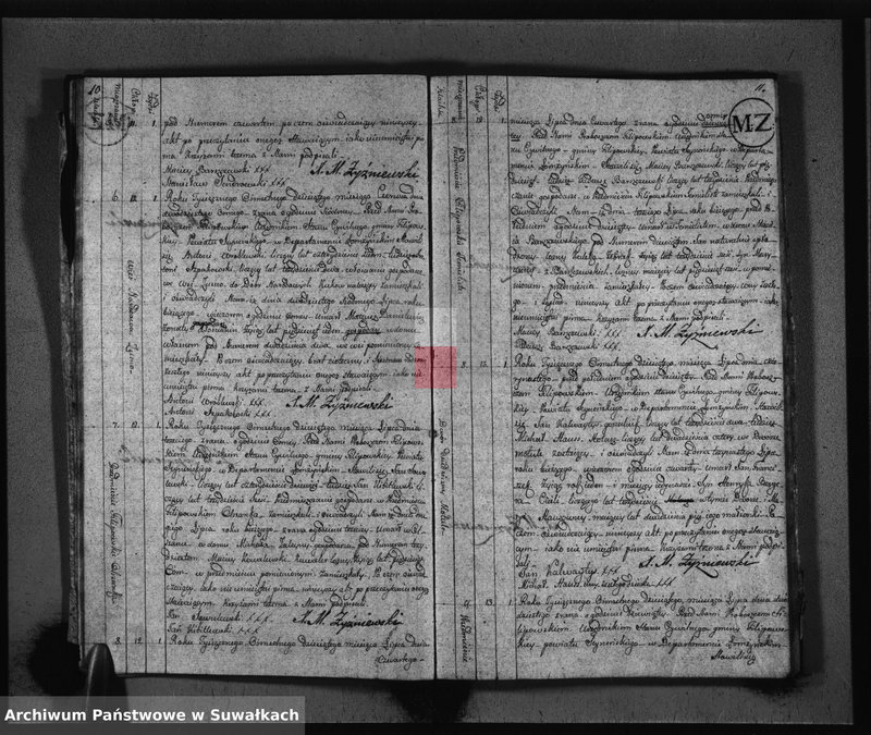 Obraz 8 z jednostki "Akta Zeszłych Gminy Filipowskiey od 1go Maja 1810 Ru aż do ostatnich dni Grudnia 1811 r."