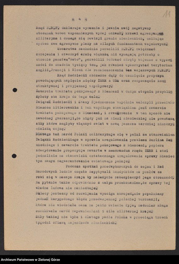 image.from.unit.number "Oddział Powiatowy ZBoWiD w Żaganiu. - Walny Zjazd Powiatowy z 16 czerwca 1961 r."
