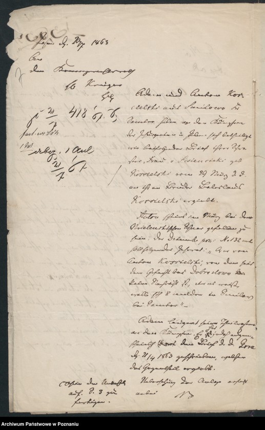 Obraz 9 z jednostki "A. betr. Boleslaus von Kościelski /auch Ludwig, Anton und Adam/"