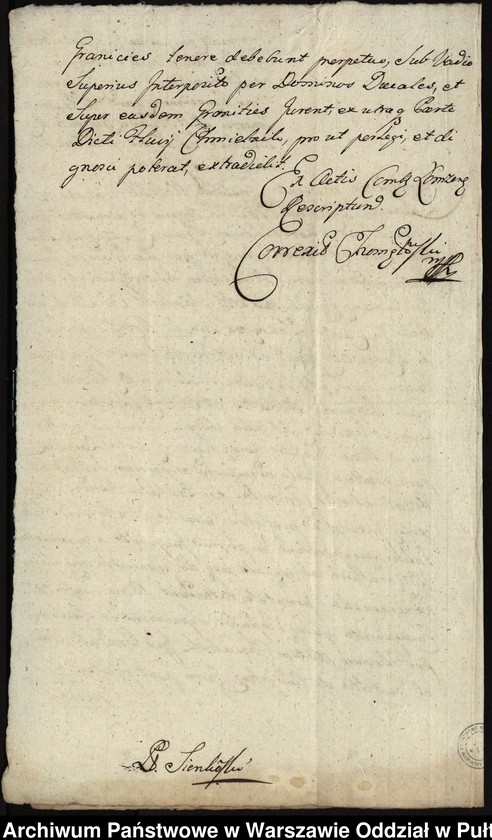 image.from.unit.number "Ekstrakt i kopia ekstraktu z ks. ziem. łomżyńskich wizji granic z 1524 roku między dobrami opata Stanisława Barczykowskiego Szczepankowo i Wszerzec a dobrami szlacheckimi Radgoszcz"