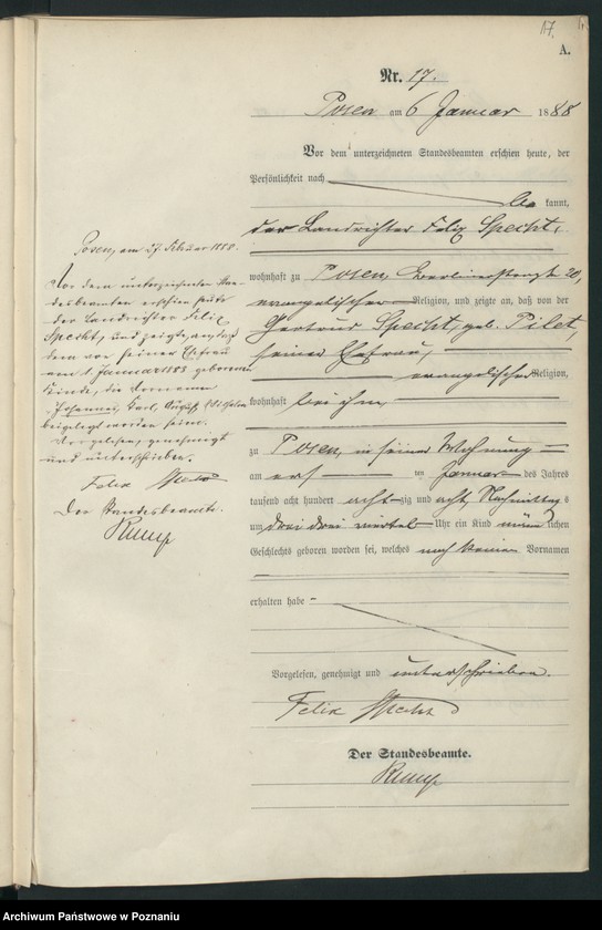 Obraz 20 z jednostki "Księga urodzeń t. I"