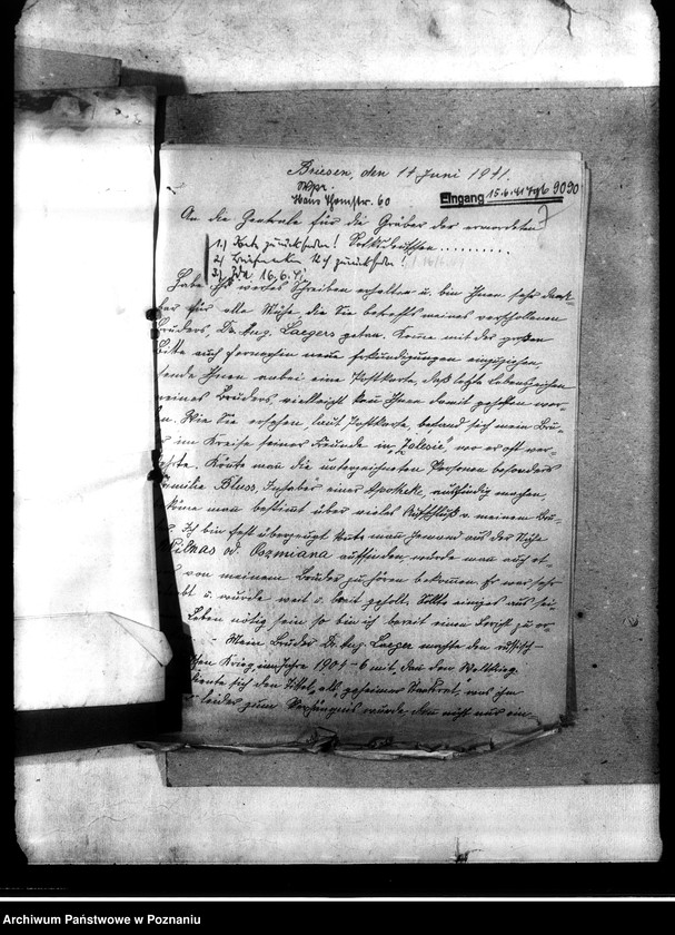 Obraz 11 z jednostki "Korespondencja w sprawie miejscowych Niemców, którzy zginęli w 1939 roku"