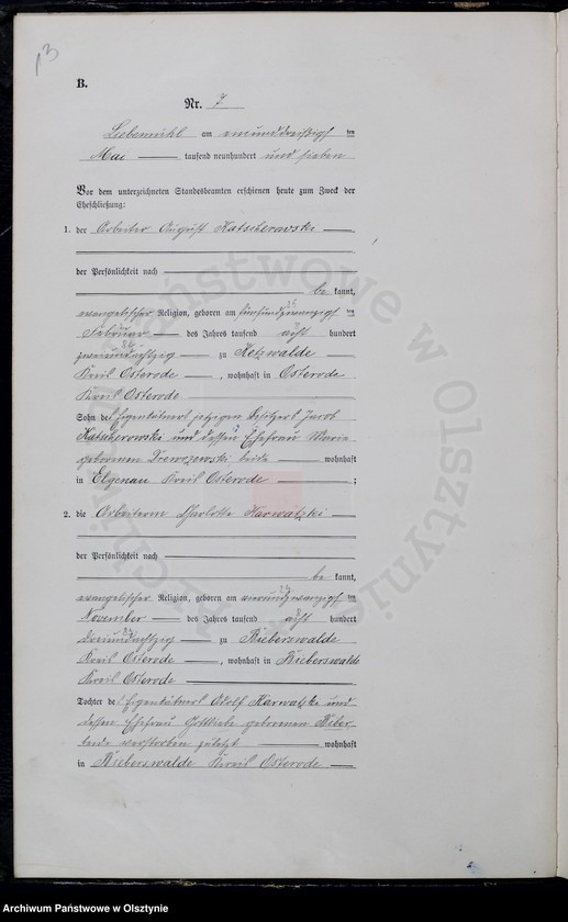 image.from.unit.number "Heiraths-Neben-Register Nr 1 - 27"