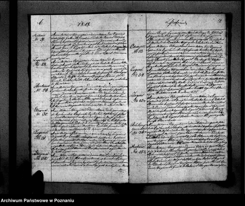 Obraz 7 z jednostki "Duplikat libri baptisatorum, copulatorum, mortuorum"