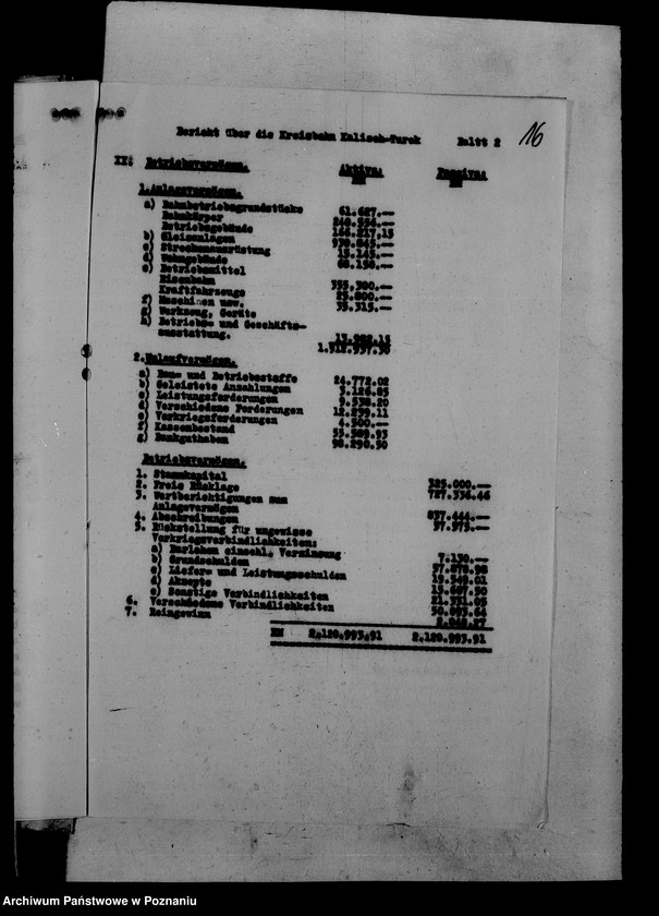 Obraz 20 z jednostki "Kleinbahnen - bilanse i sprawozdania"