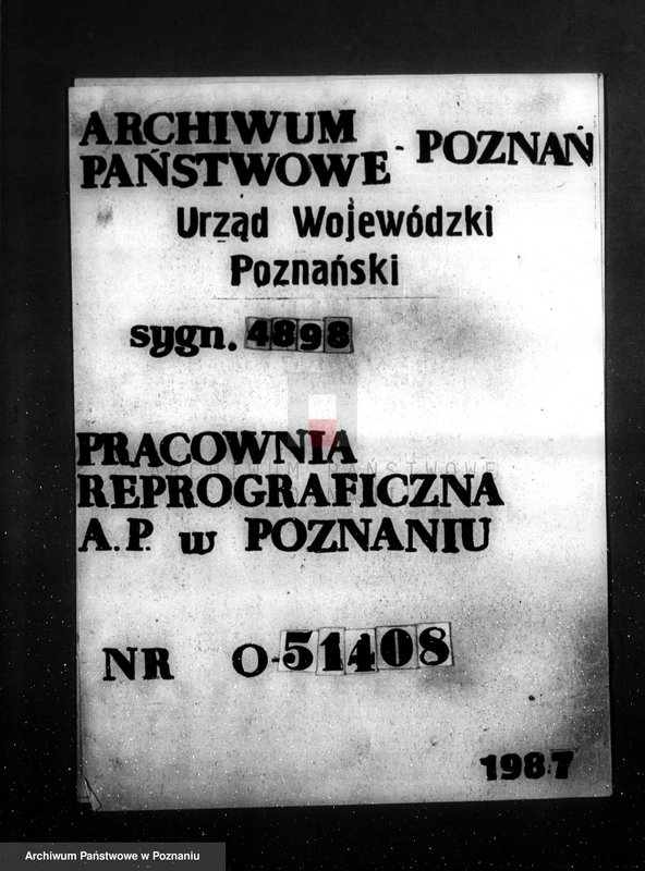 Obraz 1 z jednostki "Zatwierdzenie zakładu przemysłowego /Drukarni Wielkopolskiej/ dr Edward Schechtel spadkobierca Milskich w Poznaniu"