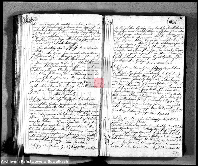image.from.unit.number "Księga aktu ślubnego gminy suwalskiey, powiatu dąbrowskiego, departamentu łomżyńskiego od dnia 1-go maja 1812 do pierwszego maja 1813 roku"