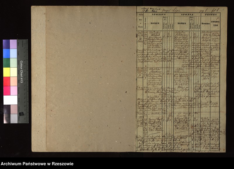 Obraz z jednostki "Księga małżeństw - Lipie"