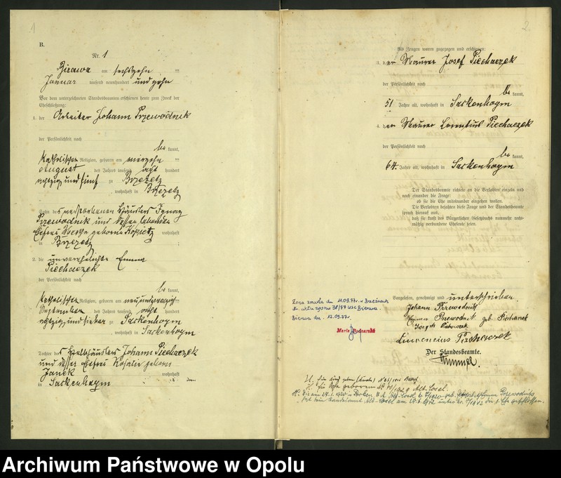 image.from.unit.number "[Urząd Stanu Cywilnego Bierawa Księga Małżeństw Rok 1910-11]"