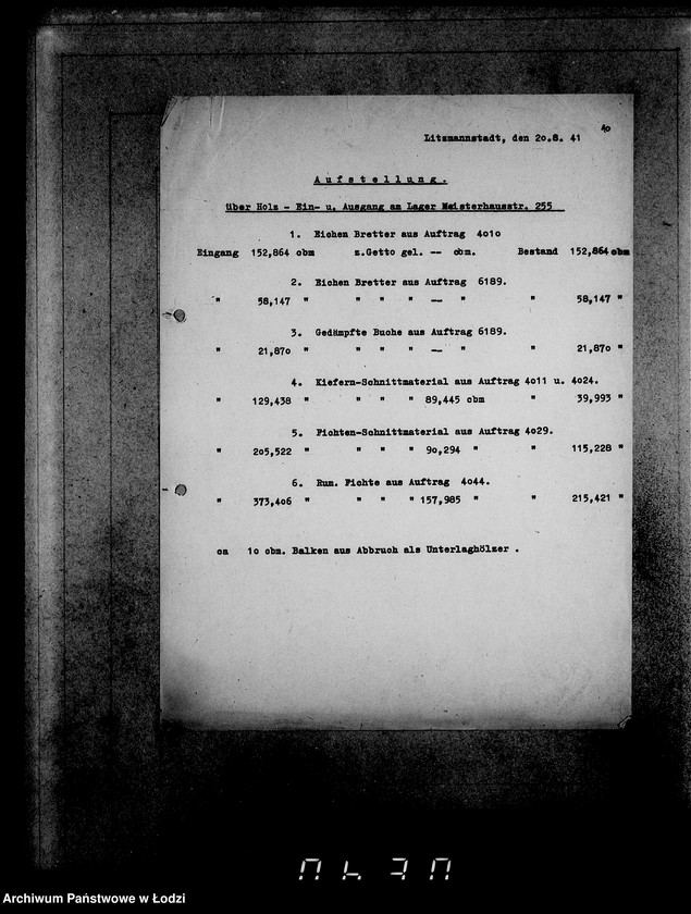 Obraz 14 z jednostki "Aufträge, [Lieferscheinen und Rechnungen] 15006-15019"