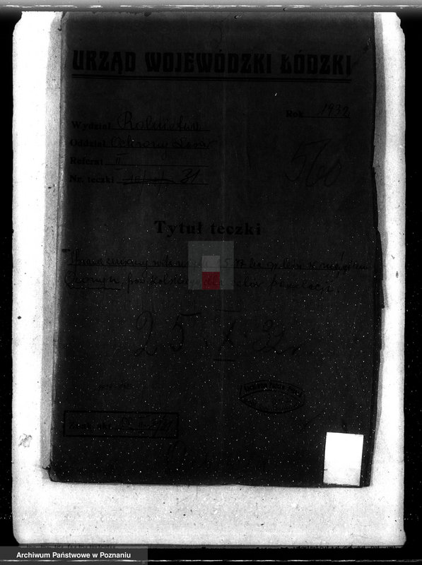 Obraz 4 z jednostki "Sprawa zmiany rodzaju użytkowania 25,47 ha gruntów leśnych w majątku Ozorzyn dla celów parcelacji powiat kolski"