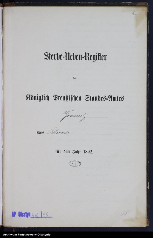 image.from.unit.number "Sterbe-Neben-Register Nr 1 - 38"