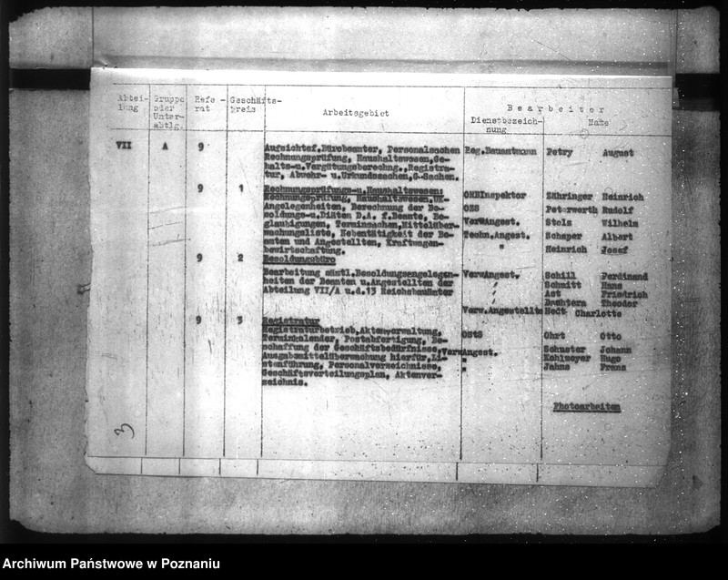 Obraz 7 z jednostki "Geschäftsverteilungspläne der Reichsbauämter"