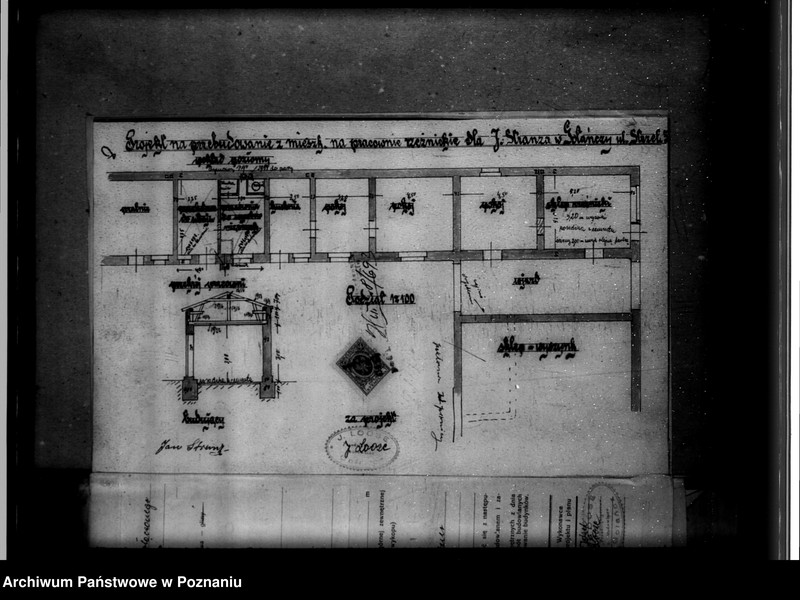 Obraz 12 z jednostki "Zatwierdzenie zakładu przemysłowego /rzeźni/ Jana Strauze w Gołańczy powiat wągrowiecki"
