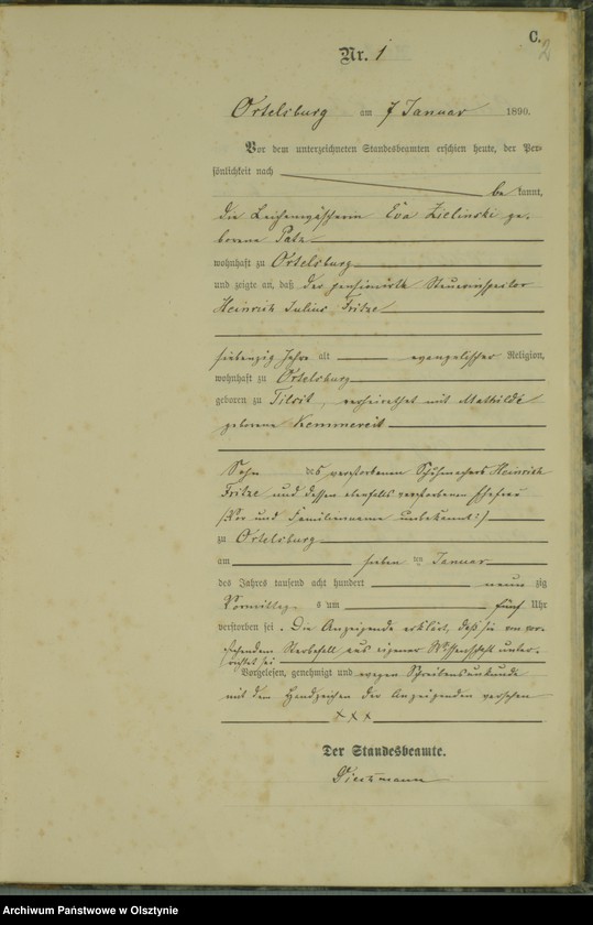 image.from.unit.number "Sterbe-Haupt-Register Nr 1 - 90"