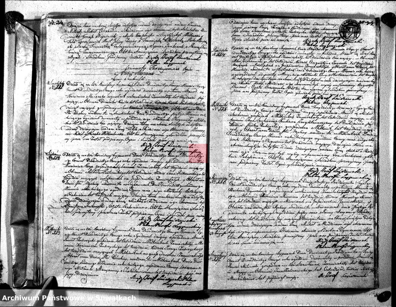image.from.unit.number "Duplikat Aktów Urodzonych, Zaślibionych i Zmarłych Katolików Parafii Leypunskiey Roku 1828"