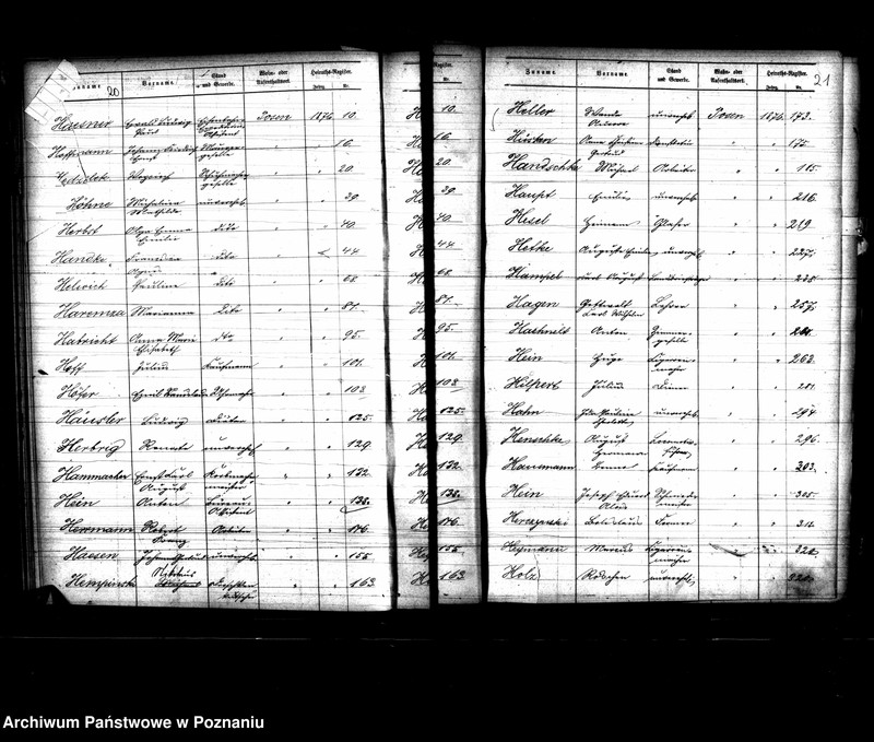 Obraz 14 z jednostki "Skorowidz nazwisk-akty małżeństwa"