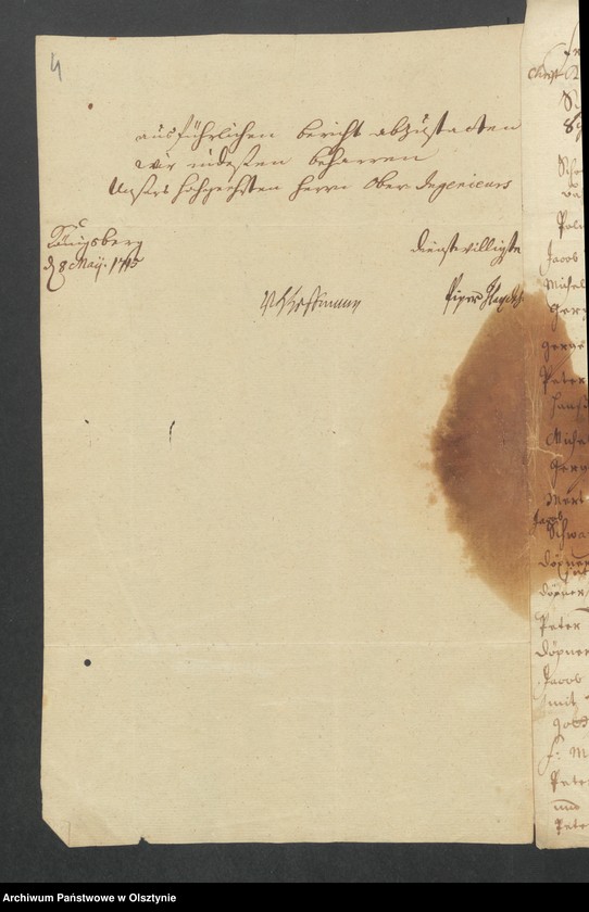 image.from.unit.number "Passarge, H. [Haupt] A. [Amt] Balga [Balga]. Die Vermeßung eines Stück Landes im Fischerdorf Passarge und einiger Wiesen in Kammeramte Carben"