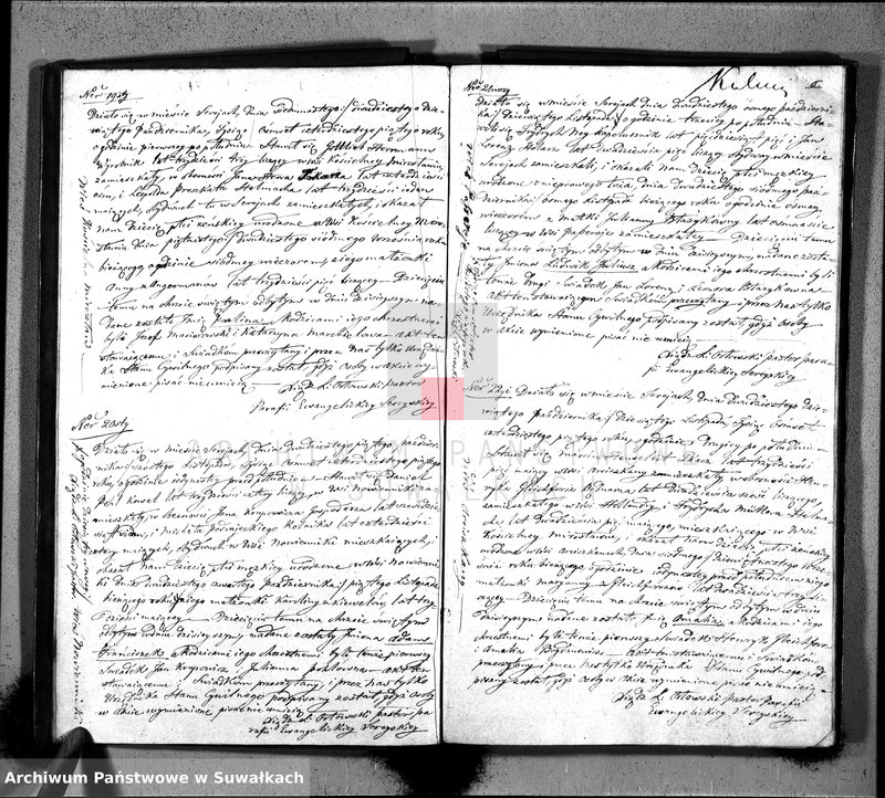 image.from.unit.number "Księga Duplikat do zapisywania aktów Urodzenia, Zaślubienia i Zeyścia w Parafii Ewangelickiey Sereyskiey w roku 1845"