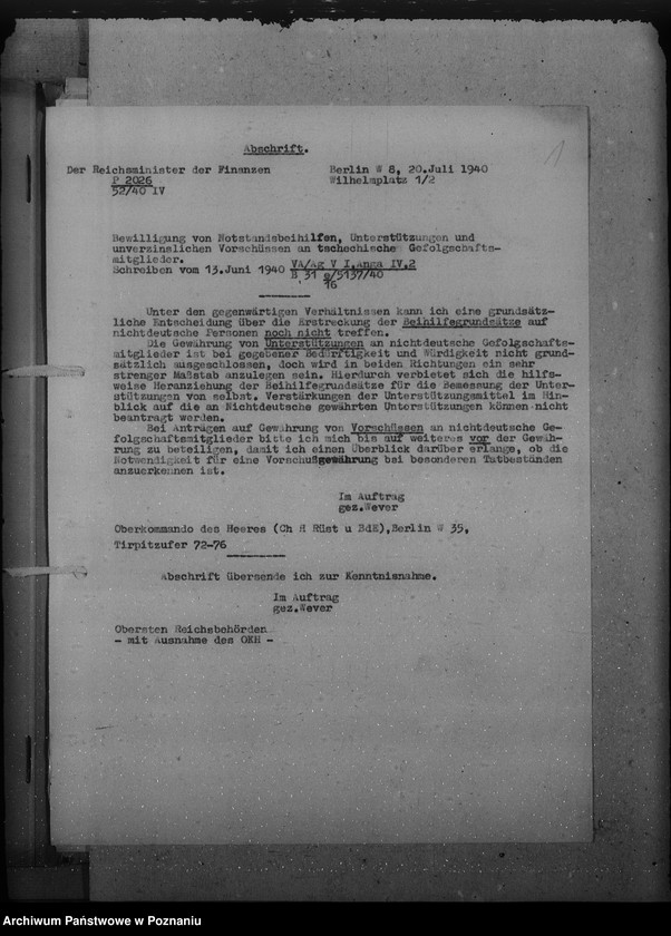 Obraz 6 z jednostki "Notstandsbeihilfen. Unterstützungen"