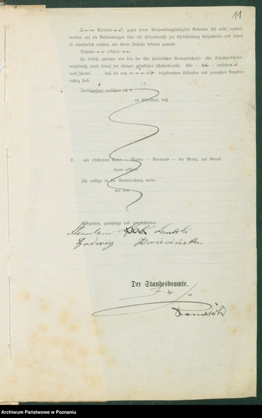 Obraz 13 z jednostki "[Dokumenty dostarczone przez narzeczonych do zawarcia związku małżeńskiego za 1902 rok. Tom VI]"