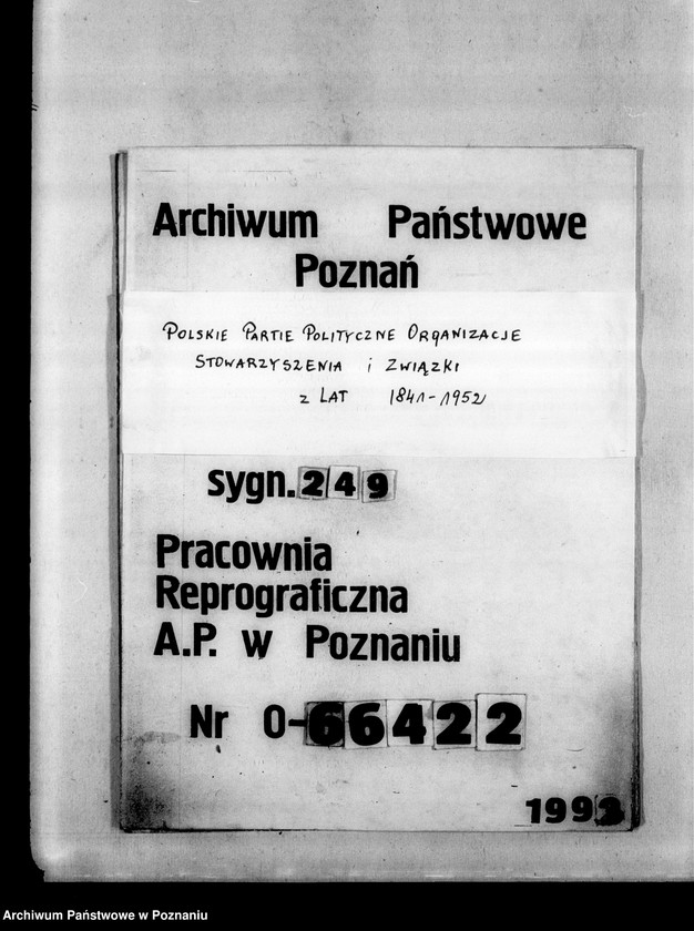 Obraz 1 z jednostki "Stowarzyszenie "Polonia-Italia" w Poznaniu: a/ Sprawozdanie z działalności /1926-1927/, b/ Protokoły walnych zebrań /1927, 1933/, c/ Statut /1934 rok/, d/ Korespondencja"