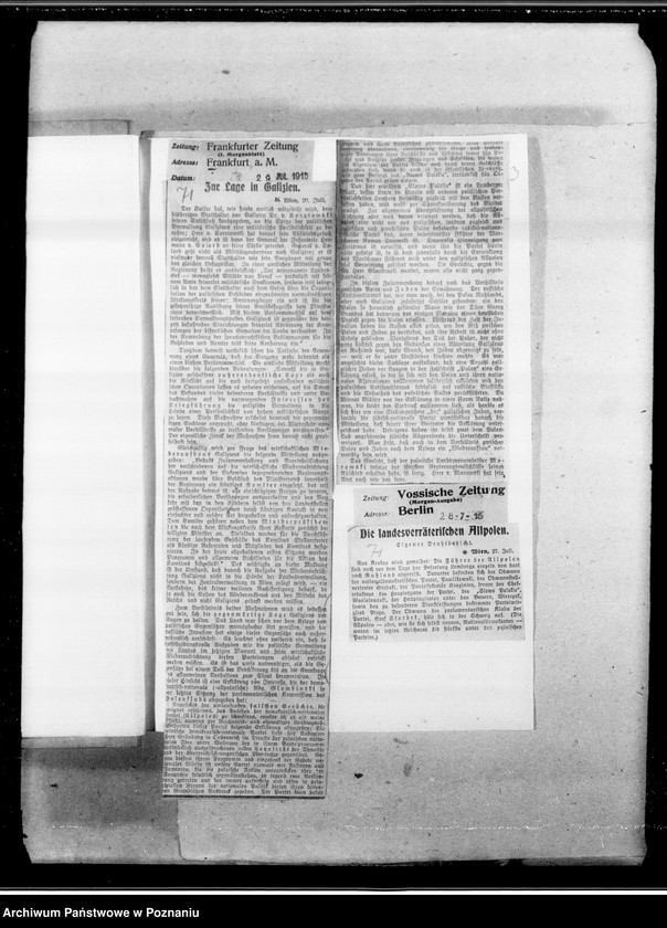 Obraz 7 z jednostki "Głosy prasy niemieckiej o Polsce [Wycinki z gazet]"