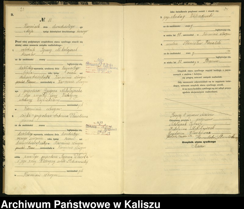 Obraz 15 z jednostki "[Księga małżeństw]"