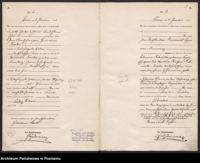 Obraz 4 z jednostki "Księga miejscowa urodzeń [Rejestr główny urodzeń]"