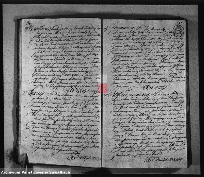 image.from.unit.number "Księga duplikat urodzeń, małżeństw i zejść parafii seyneńskiey 1839"