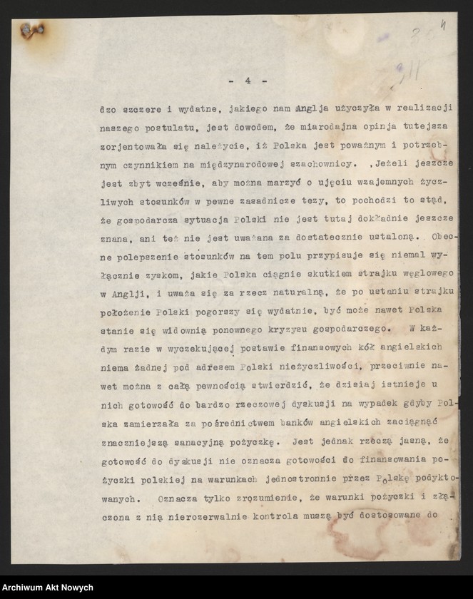 image.from.unit.number "Łoś Stanisław, pracownik Poselstwa RP w Londynie. Polityka międzynarodowa. Wielka Brytania wobec spraw polskich."