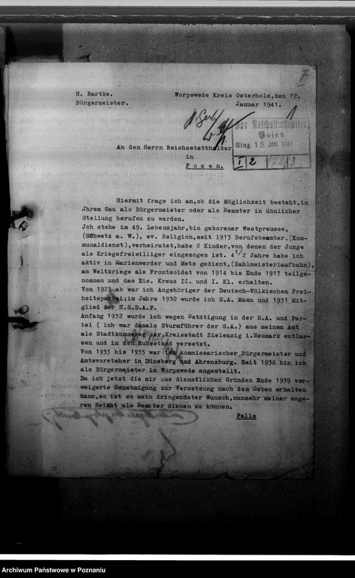 Obraz 5 z jednostki "Bewerbungen um Anstellung im Beamtendienst"