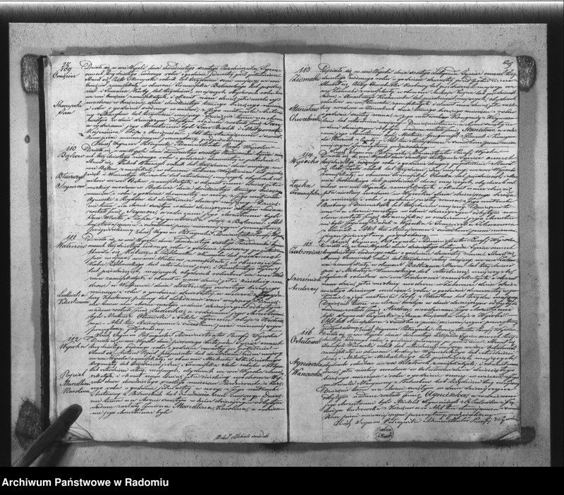 Obraz 17 z jednostki "Książka Duplikat Parafii Wysoka w powiecie Szydłowieckim Obwodzie Opoczyńskim Gubernij Sandomierskiej rok 1837 sporządzona"