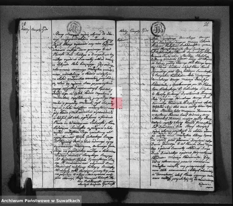 image.from.unit.number "Księgi Gminy i Parafij Bakałarzewskiey ślubne 1808 R."