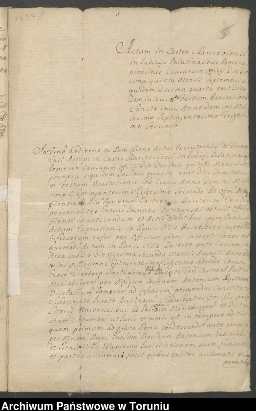 image.from.unit.number "Teresa z Konopackich Kruszyńska, kasztelanowa gdańska-akta procesowe przeciw księdzu Stanisławowi Białochoskiemu (Białochowski), kanonikowi kijowskiemu"