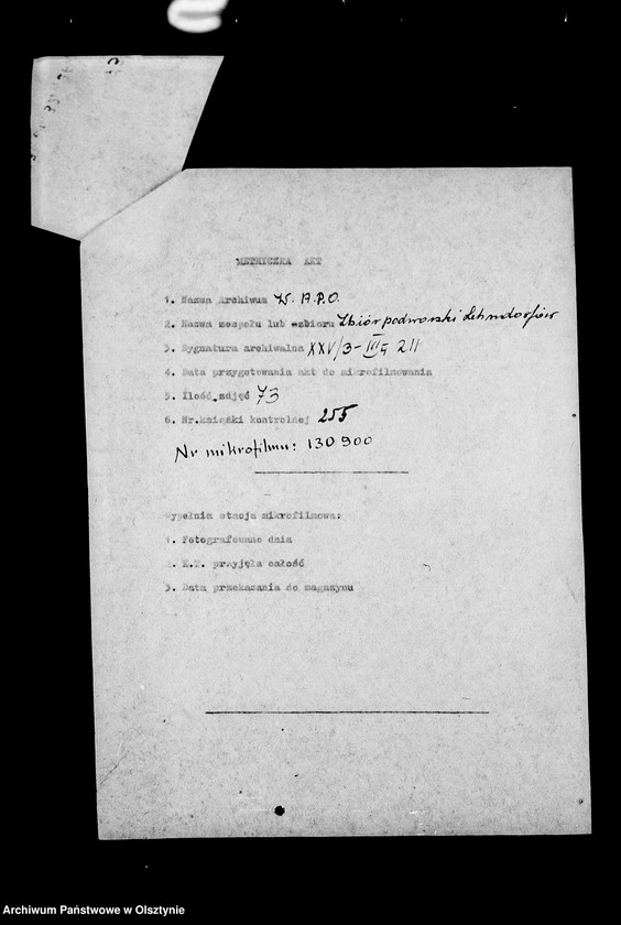image.from.unit.number "/Geldeinnahme u. Ausgabe u. a. Wirtschaftsakten des Anna v. Lehndorffschen Allodiaguts Rehsau mit Sandhof u. Carlswalde/"