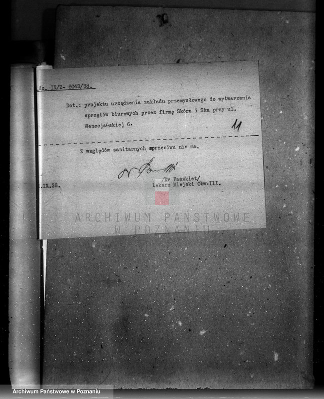 image.from.unit.number "Projekt urządzenia wytwórni sprzętów biurowych w Poznaniu ul. Wenecjańska 6 Skóra i Spółka"